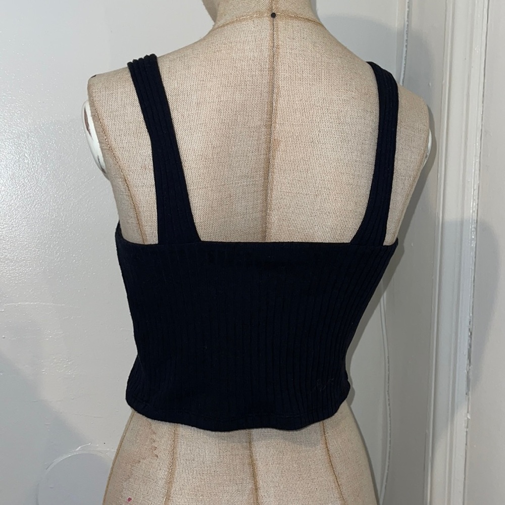 Ribbed Square Neck Tank - Picture 2 of 3